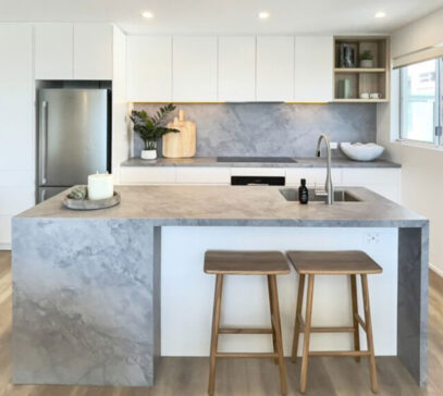 Open plan luxury small kitchen renovation Perth